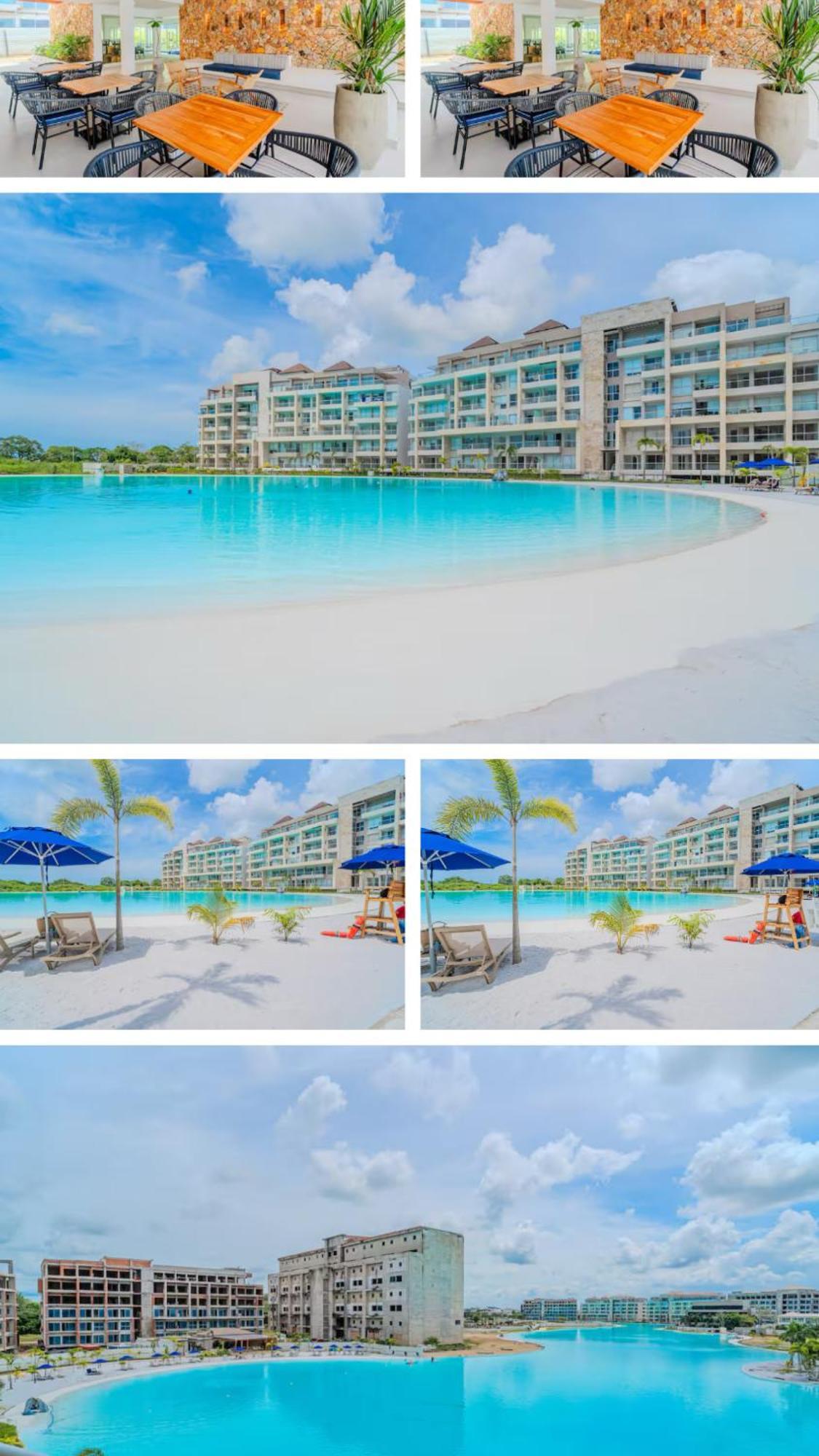 Apartamento En Baia Kirstal Con Vista Hacia La Playa Artificial Cartagena